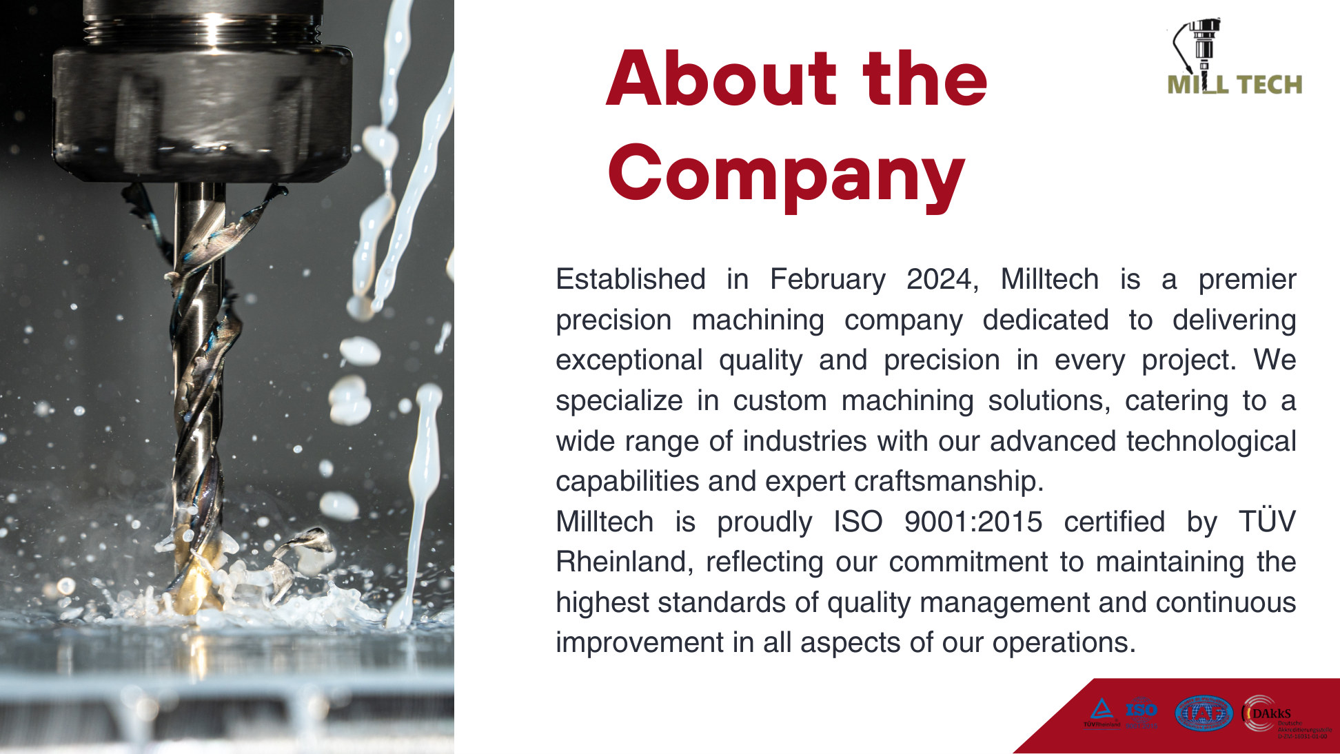 Mill Tech precision machining