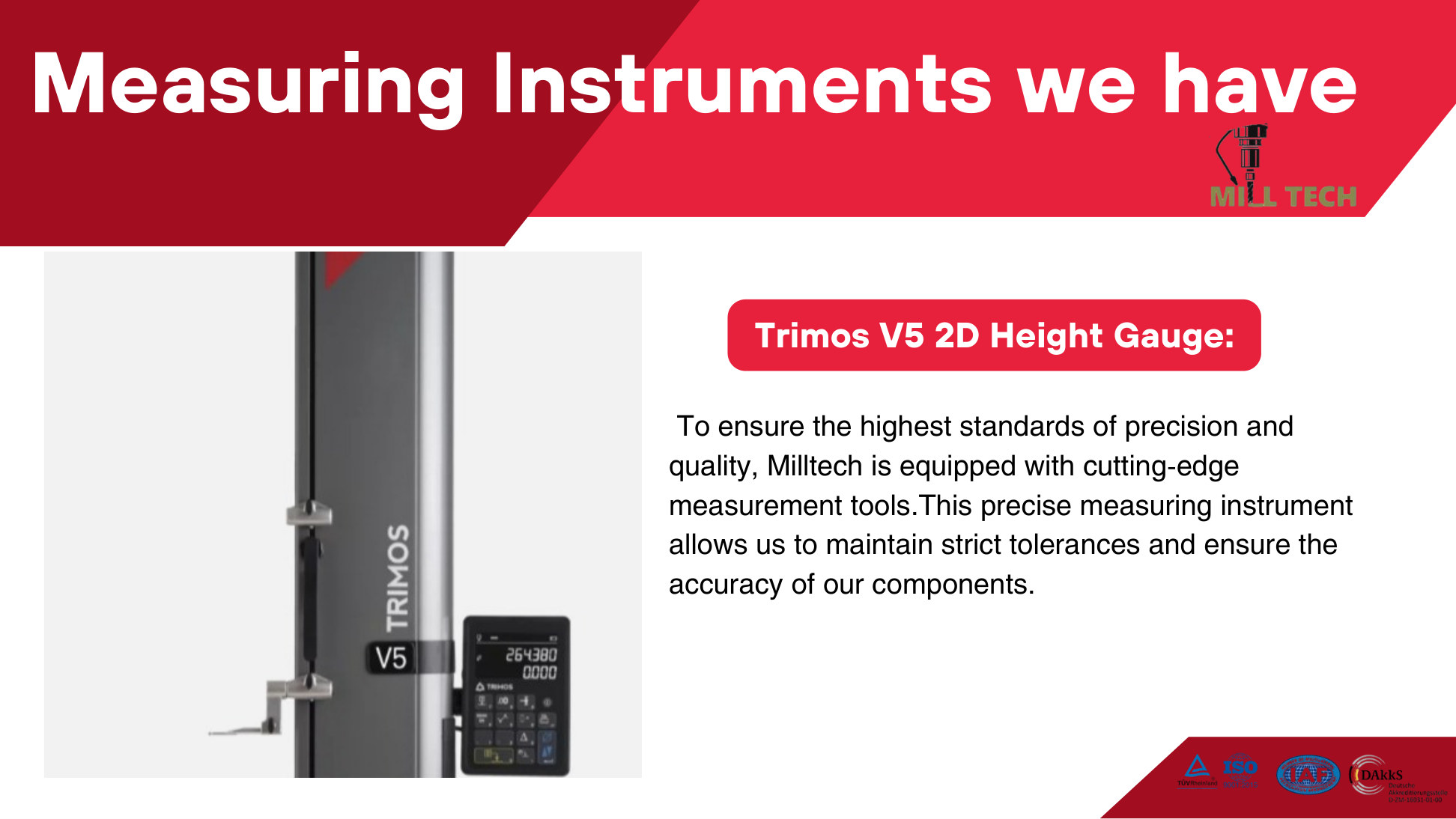 Trimos V5 2D Height Gauge